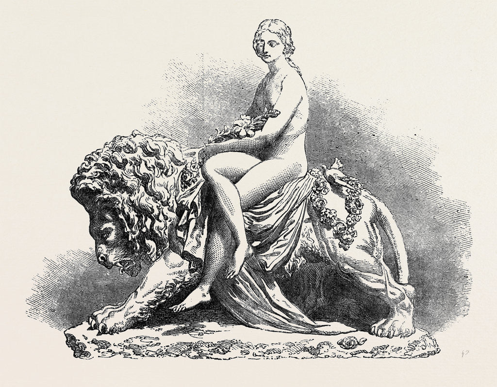 Detail of Una and the Lion by Anonymous
