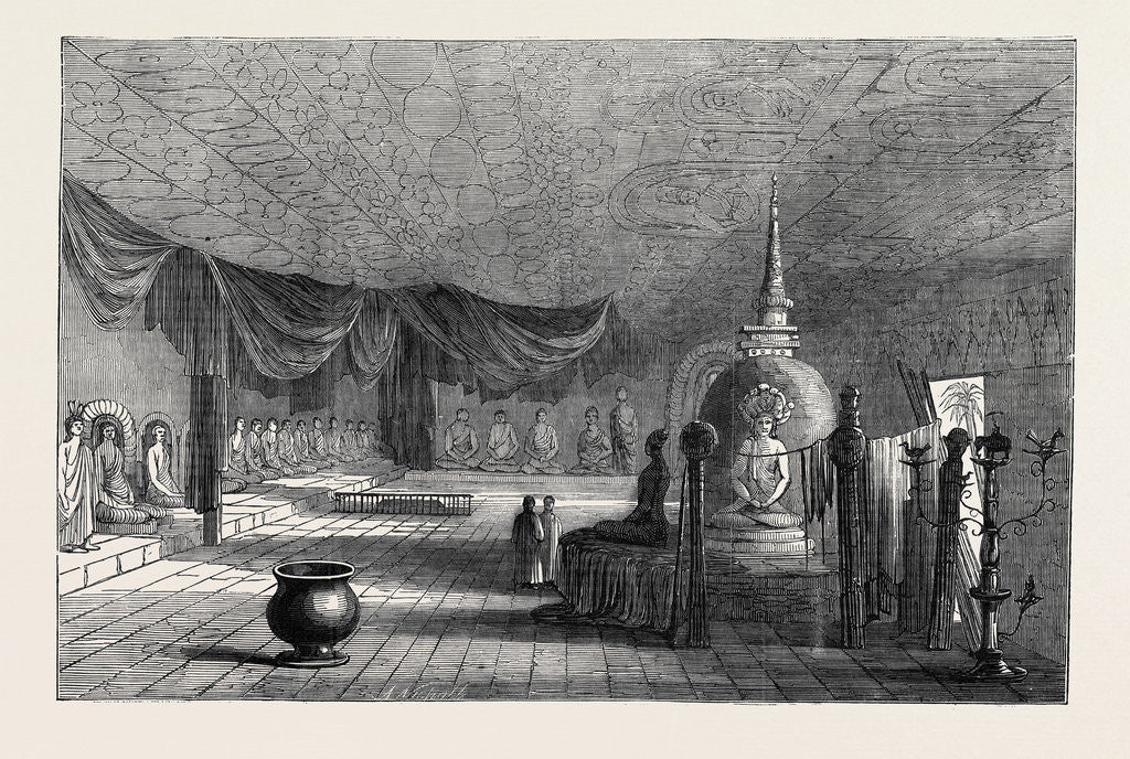 Detail of The Great Temple of Dambool, Ceylon by Anonymous