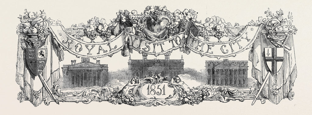 Detail of Royal Visit to the City, July 12 by Anonymous