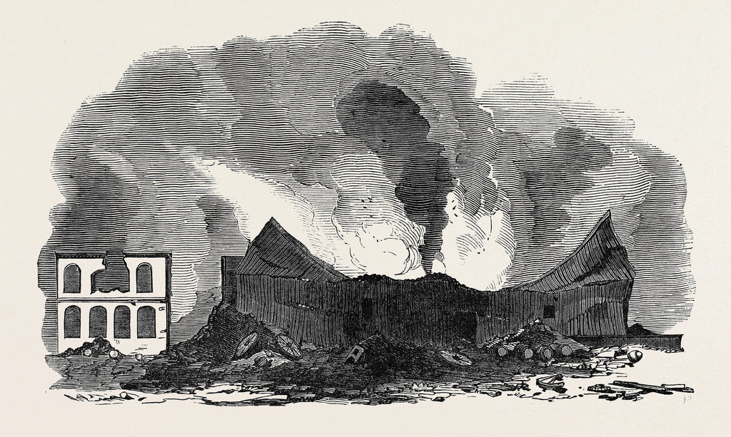 Detail of The Recent Fire at San Francisco, Ruins of Starkey Brothers and Company's Premises by Anonymous