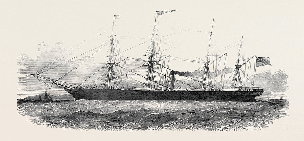 Detail of The City of Manchester Screw Steamer. by Anonymous