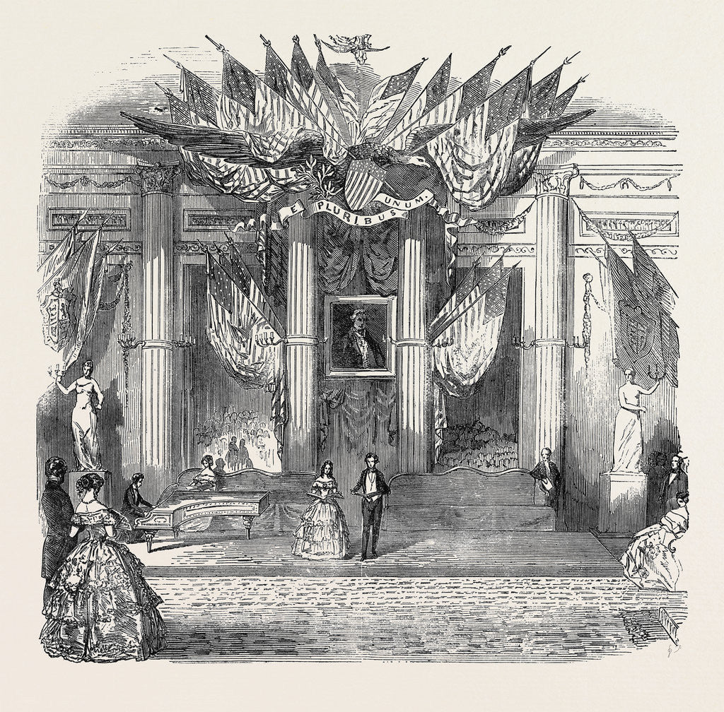 Detail of Grand Entertainment to the American Minister, at Willis's Rooms, St. James's by Anonymous