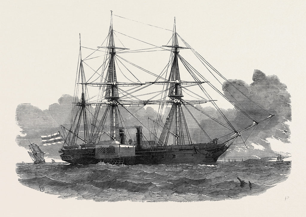 Detail of The New Spanish Steam Ship Ysabel La Catolica by Anonymous