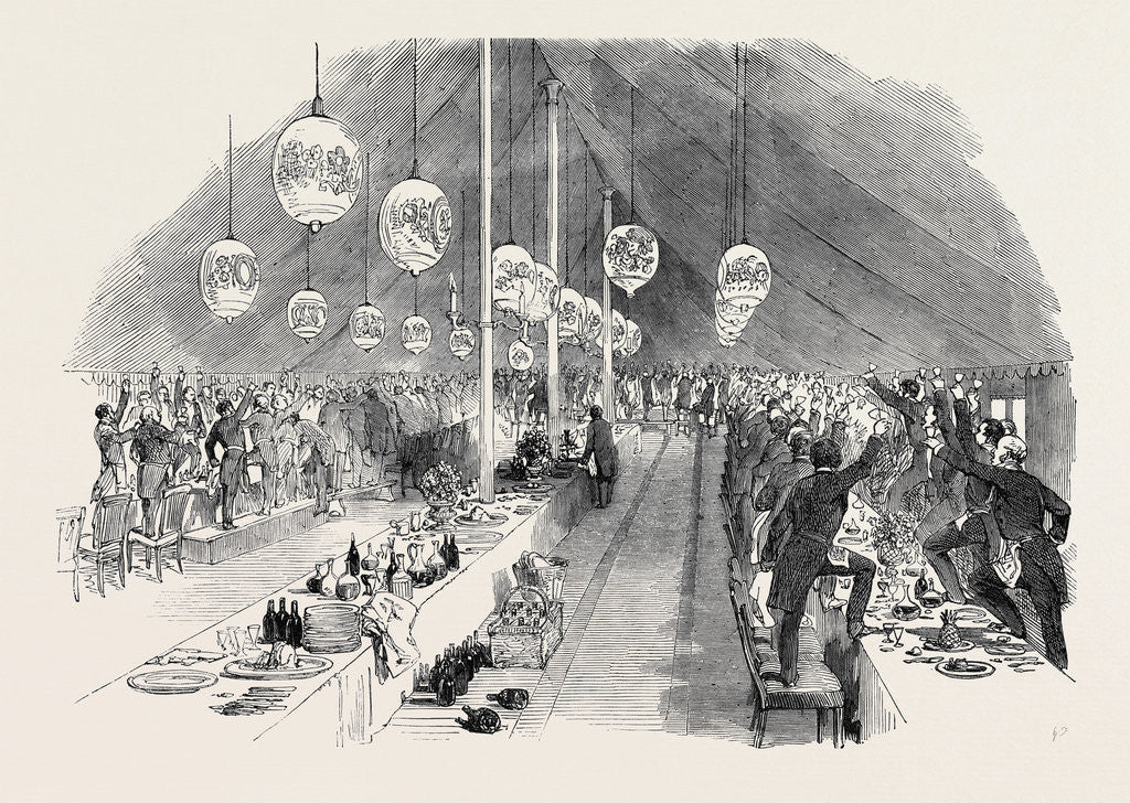 Detail of Grand Masonic Banquet, at Rugby, to General Sir Charles Napier, G.C.B., Drinking the General's Health by Anonymous