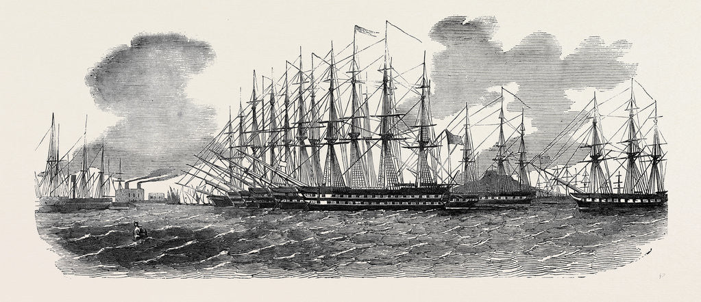 Detail of The Egyptian Fleet in the Harrour of Alexandria. by Anonymous