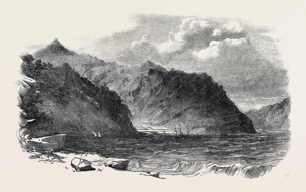 Detail of Port Lyttelton, New Zealand by Anonymous