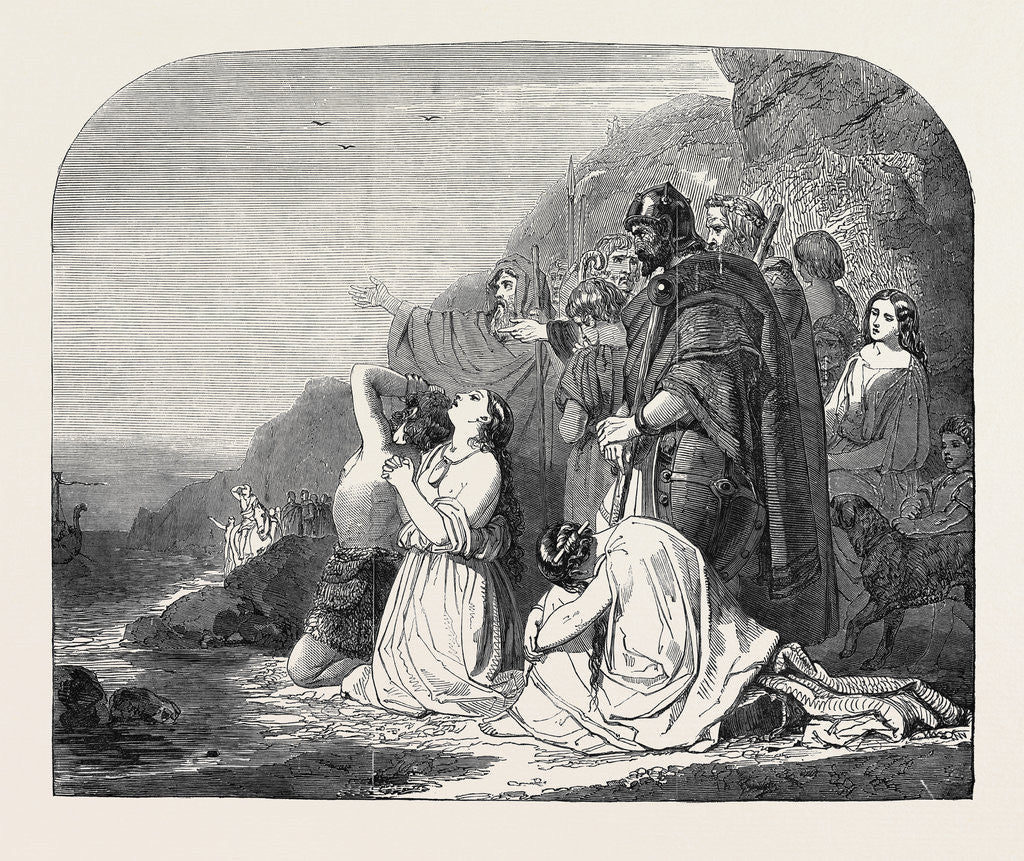 Detail of Britons Lamenting the Departure of the Romans by Anonymous