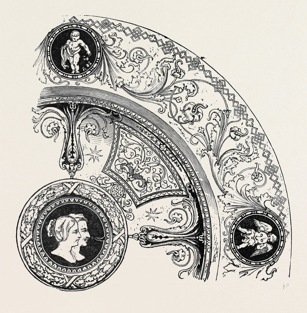 Detail of New Pattern for Dinner Plate by Anonymous