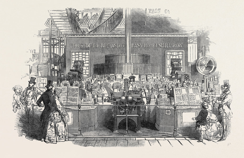 Detail of De La Rue's Stall, Envelope Making by Anonymous