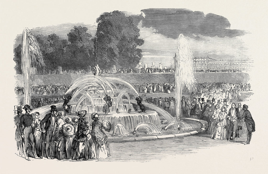 Detail of Versailles, the Grandes Eaux, Bassin De Latone by Anonymous