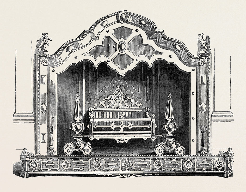 Detail of Elizabethan Fire Place, Jermyn-Street, Great Exhibition by Anonymous