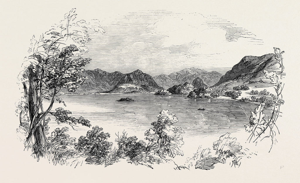 Detail of Derwent-Water, from Sir John Woodford's Grounds, the Lake District by Anonymous