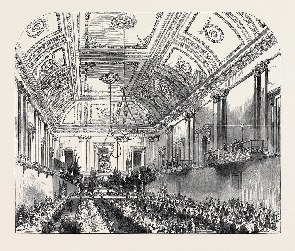 Detail of Dinner of the Canynges Society and the Archaeological Institute, Victoria-Rooms, Bristol by Anonymous