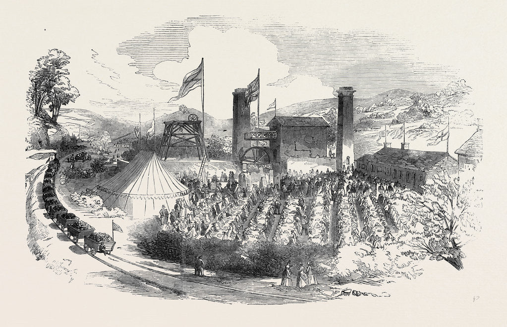 Detail of Fete in Celebration of Winning the Coal, on the Rhondda Branch of the Taff Vale Railway by Anonymous