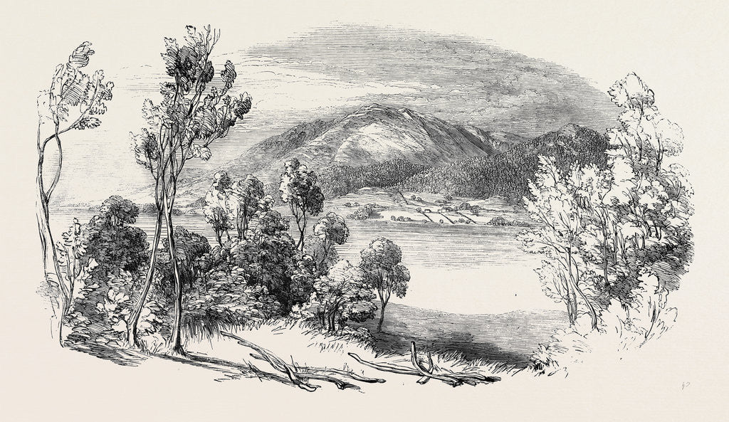 Detail of Bassenthwaite Water (Skiddaw Beyond), from Wythop Woods, the Lake District by Anonymous