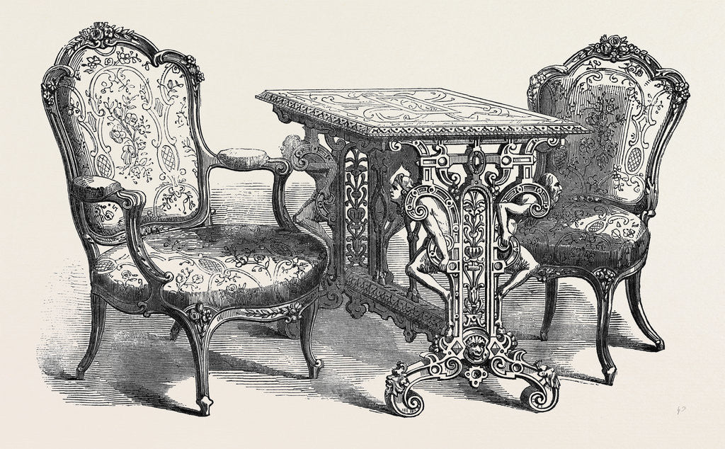 Detail of Furniture, Bond Street, the Great Exhibition by Anonymous