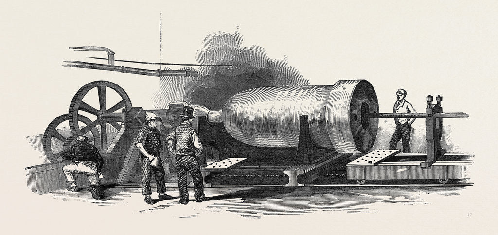 Detail of Boring the Cylinder of the Britannia Press by Anonymous