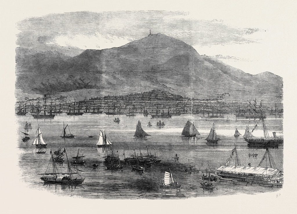 Detail of Hong Kong Regatta: The Start for the Scratch Match 1869 by Anonymous