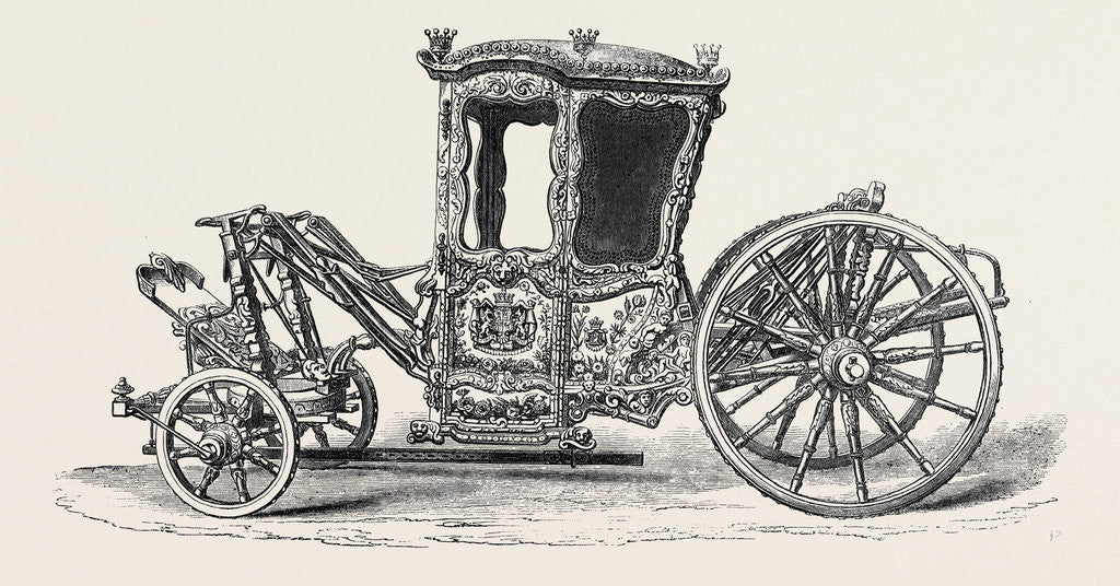 Detail of The Loan Collection South Kensington Museum: Carriage of the Eighteenth Century Lent by the Earl of Darnley 1869 by Anonymous