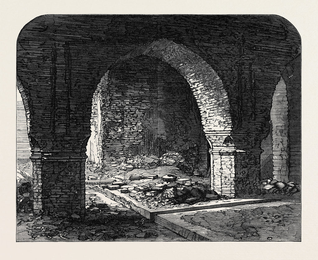 Detail of Arch in the Old Fort Calcutta India 1869 by Anonymous
