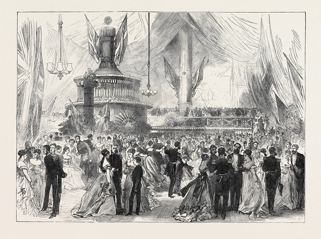 Detail of New Year's Eve Ball on Board H.M.S. Caledonia at Malta 1869 by Anonymous