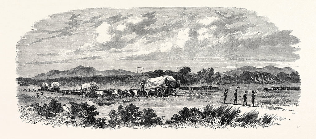 Detail of Travelling in Africa: Two Days Without Water 1869 by Anonymous