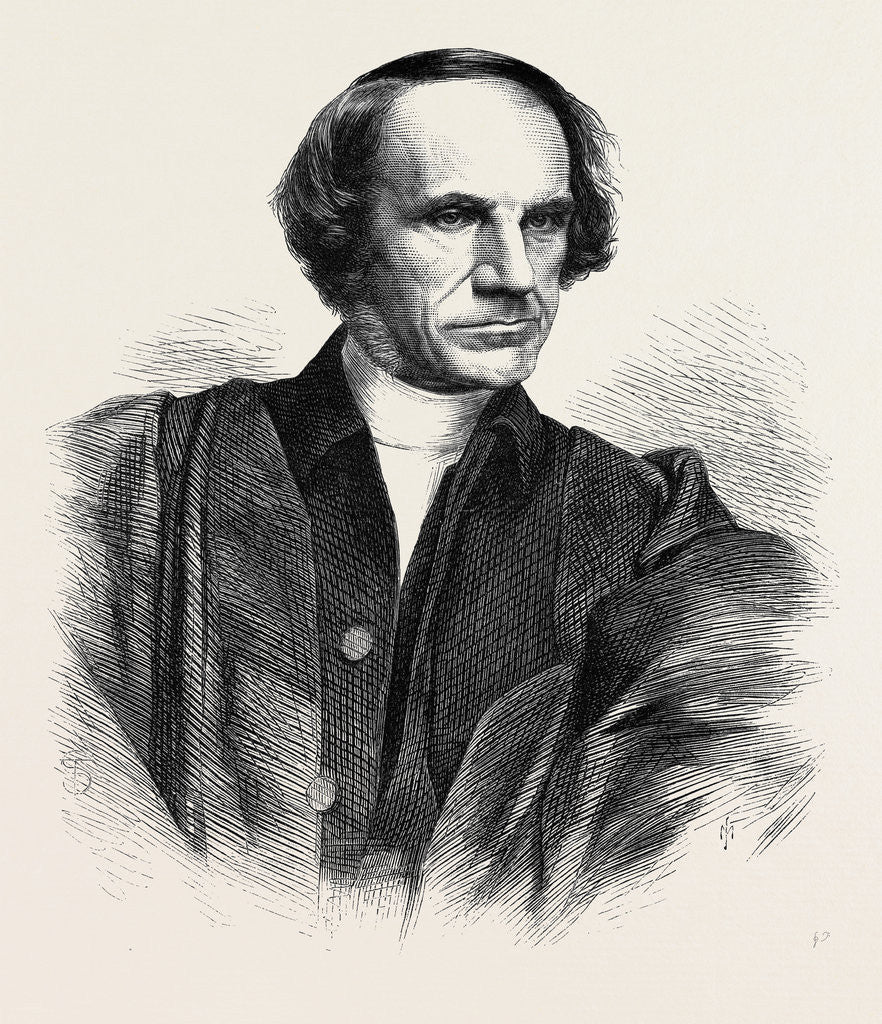 Detail of The Right Rev. Dr. Wordsworth Bishop of Lincoln 1869 UK by Anonymous