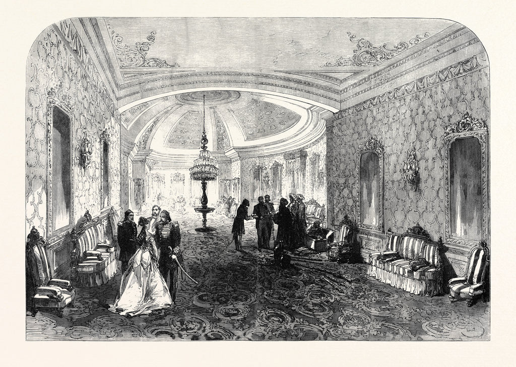 Detail of The Prince and Princess of Wales in Egypt: The Palace of Esbekieh Cairo Egypt 1869 by Anonymous