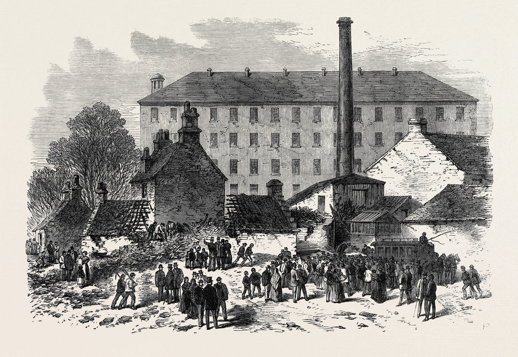 Detail of Scene of the Recent Accident at South Woodside Kelvinbridge Glasgow 1869 by Anonymous