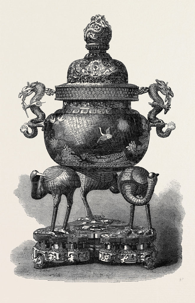 Detail of Chinese Vase Purchased by the King of the Belgians 1869 by Anonymous