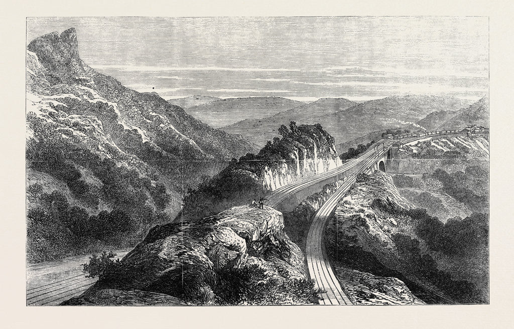 Detail of The Disaster on the Great Indian Peninsula Railway: The Reversing Station Bhore Ghaut 1869 by Anonymous