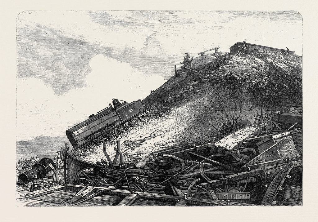 Detail of The Disaster on the Great Indian Peninsula Railway: Scene of the Accident 1869 by Anonymous