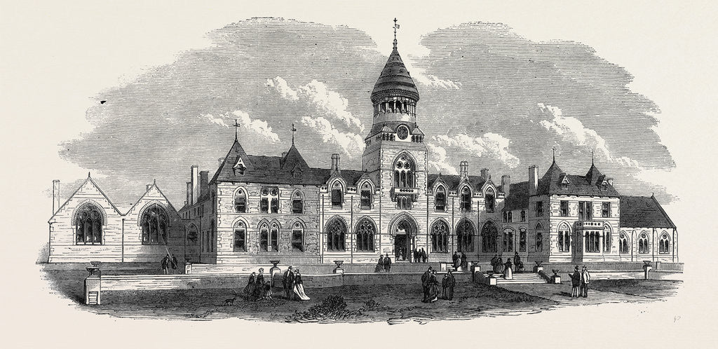 Detail of Wesleyan Methodist College Headingley Near Leeds UK 1869 by Anonymous