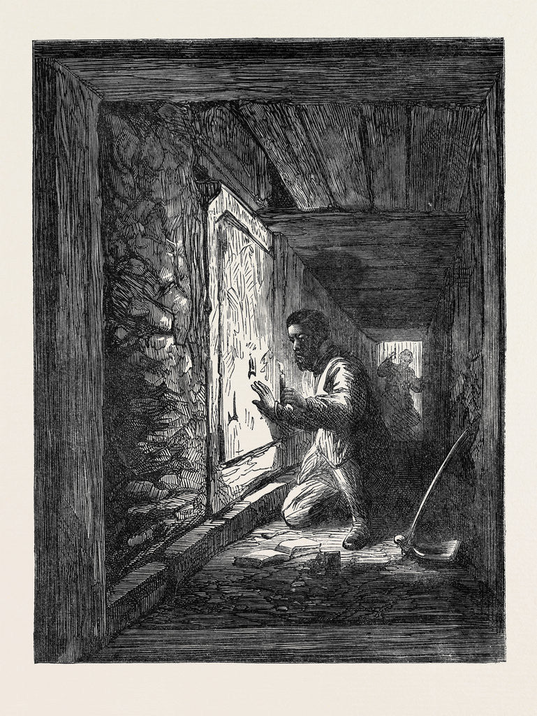 Detail of The Explorations at Jerusalem: Gallery at the South-East Corner of Haram Wall 1869 by Anonymous