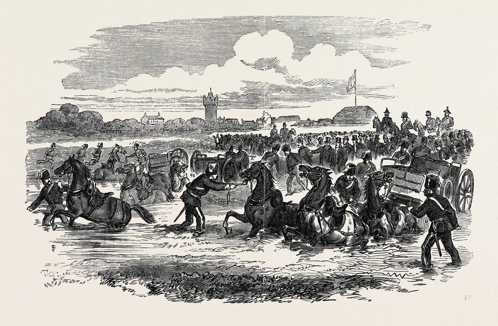 Detail of Accident at the Portsmouth Review UK 1869 by Anonymous