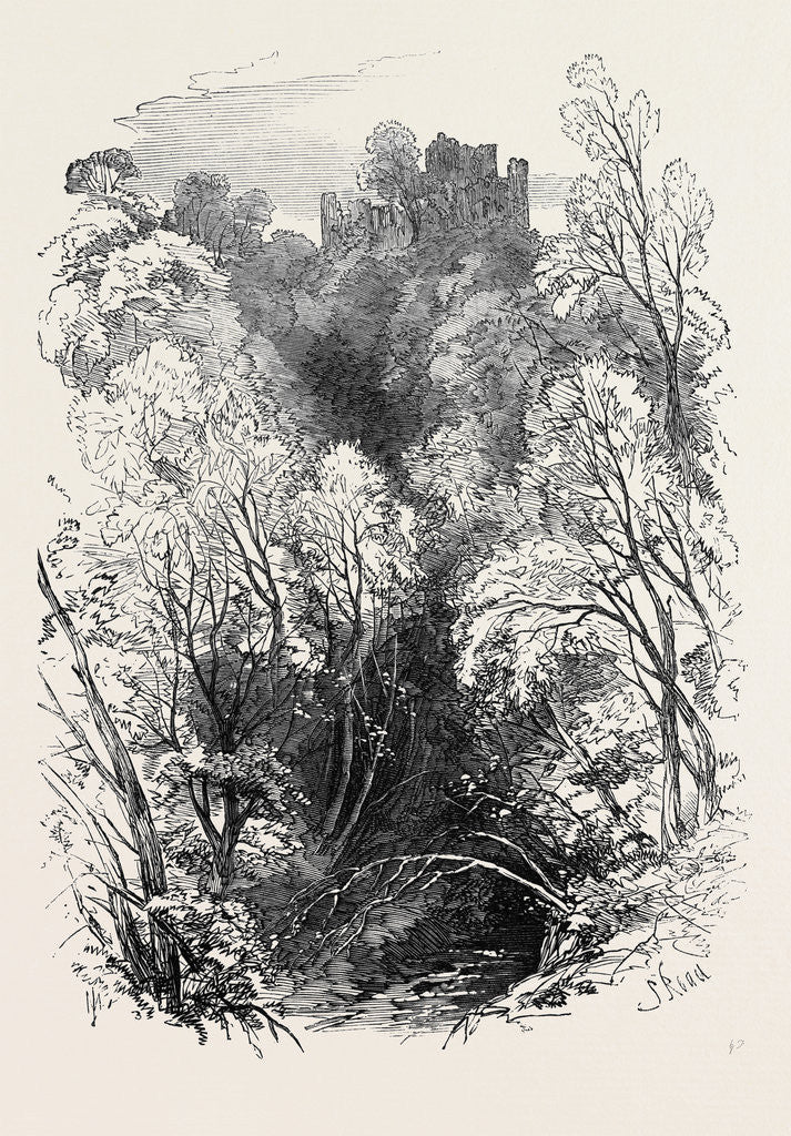 Detail of The Devon Valley Railway in Scotland: The Rumbling Brig 1869 UK by Anonymous