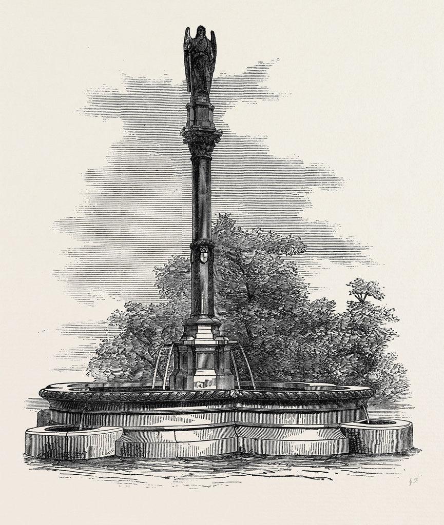 Detail of Memorial Fountain of the Late Marquis of Waterford 1869 by Anonymous