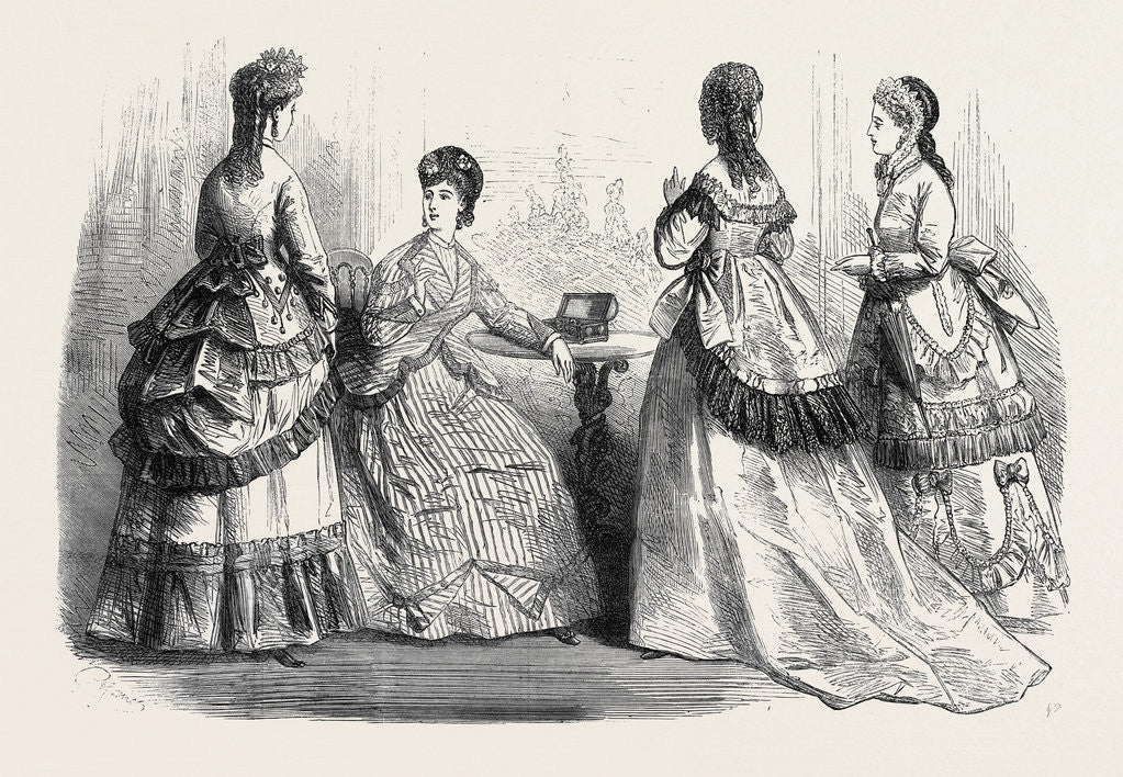 Detail of Paris Fashions for June 1869 France by Anonymous