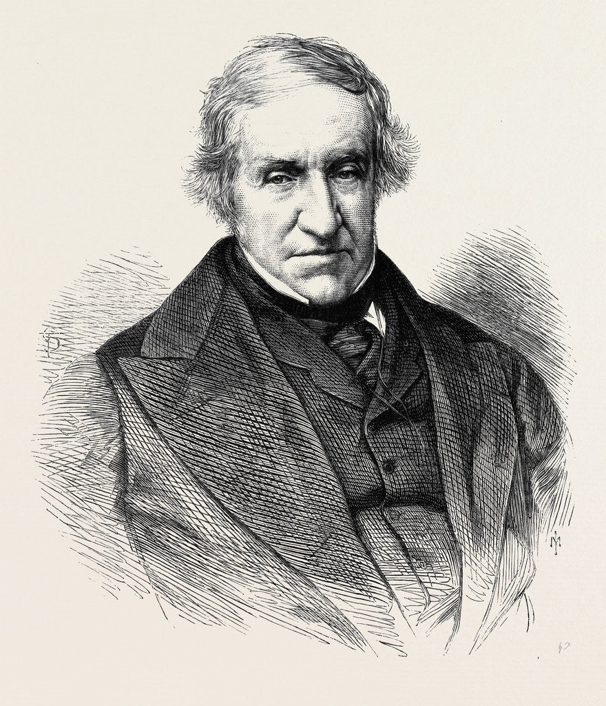 Detail of Lord Broughton 1869 by Anonymous