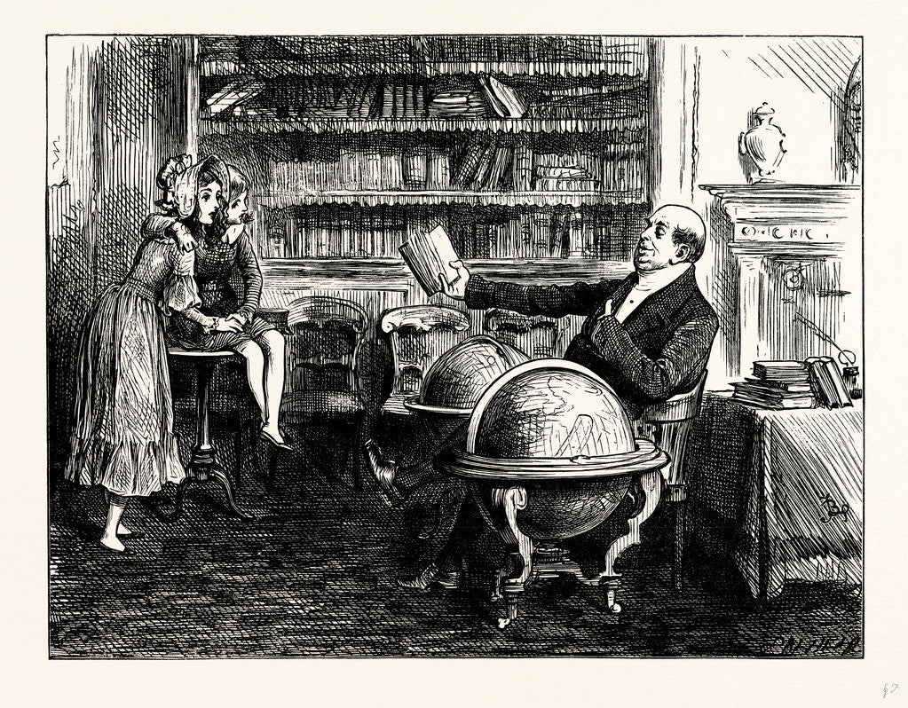 Detail of Charles Dickens Dombey and Son. When the Doctor Smiled Auspiciously at His Author or Knit His Brows or Shook His Head and Made Wry Faces at Him As Much As to Say Don't Tell Me Sir I Know Better' It Was Terrific. by Anonymous