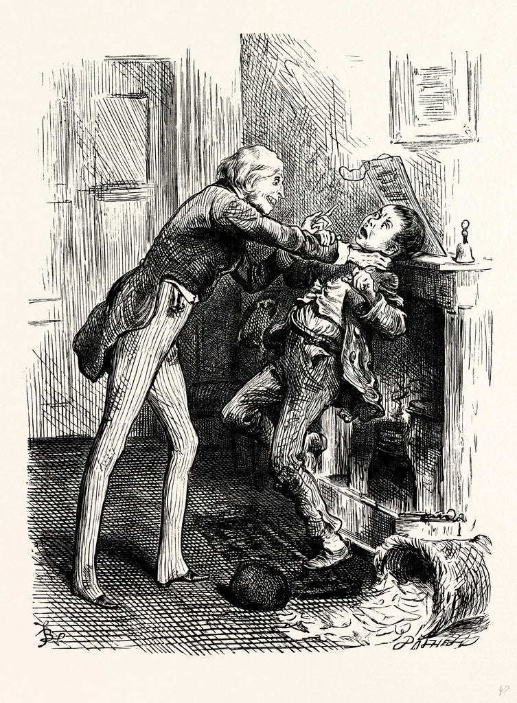 Detail of Charles Dickens Dombey and Son. Let You Alone Said Mr. Carker. by Anonymous