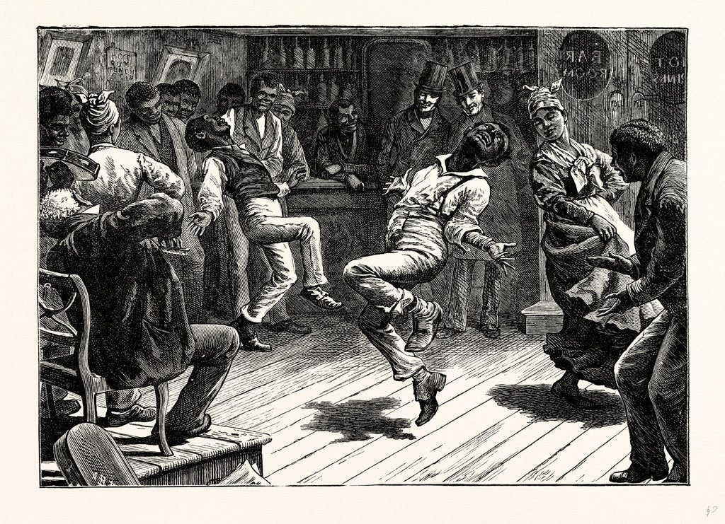 Detail of Charles Dickens American Notes 1842 When Suddenly' the Lively Hero Dashes in to the Rescue. by Anonymous