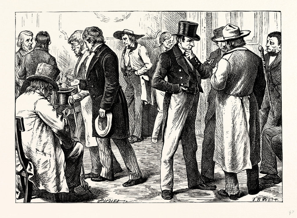 Detail of Charles Dickens American Notes 1842 in the White House. by Anonymous