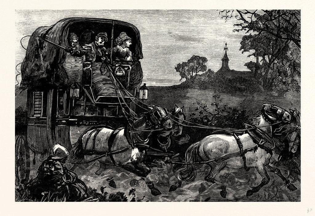 Detail of Charles Dickens American Notes 1842 the Malle Poste by Anonymous