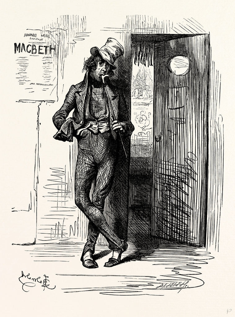 Detail of Charles Dickens Sketches by Boz His Line is Genteel Comedy His Father's Coal and Potato. He Does Alfred Highflier by Anonymous