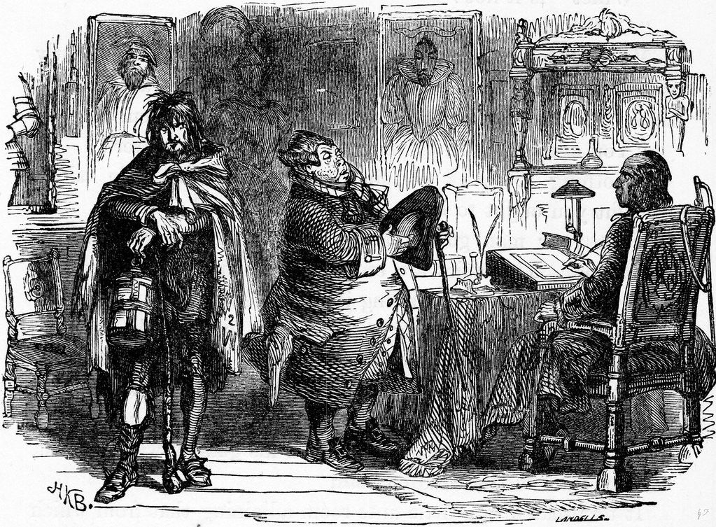 Detail of Charles Dickens Barnaby Rudge 1841 by Anonymous