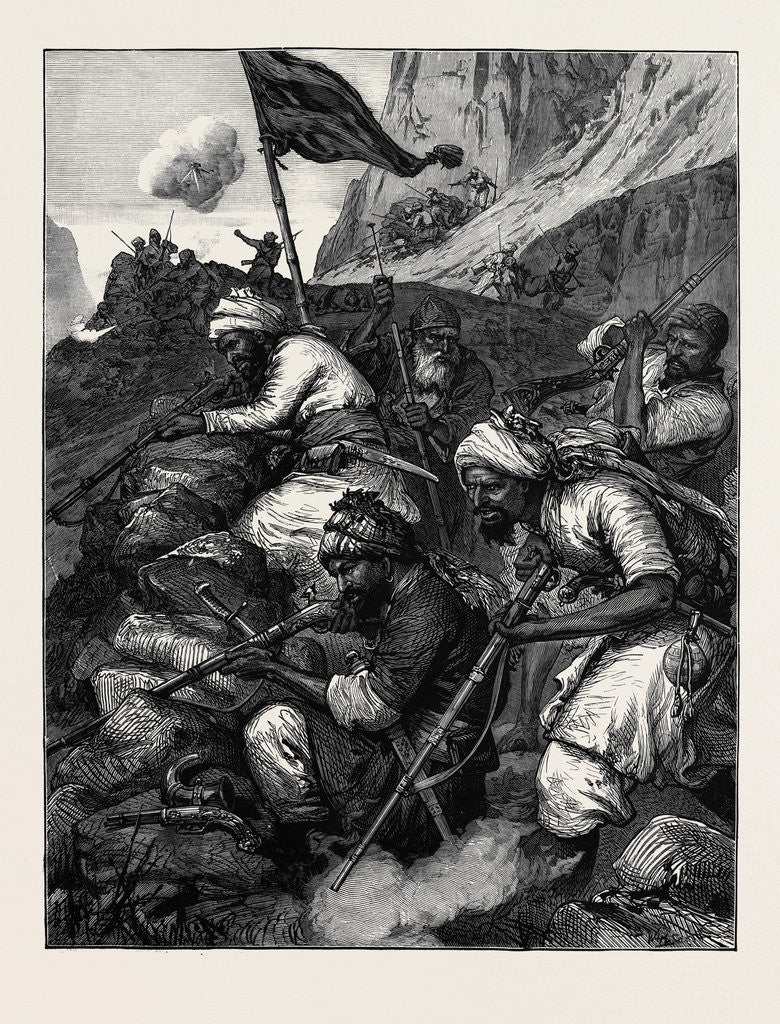 Detail of The War in Afghanistan: An Afghan Sungha or Rifle Pit 1880 by Anonymous