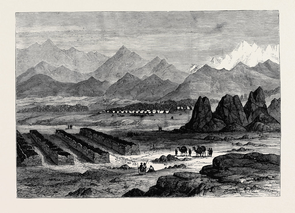 Detail of The War in Afghanistan: General Gough's Camp at Gundamuk 1880 by Anonymous
