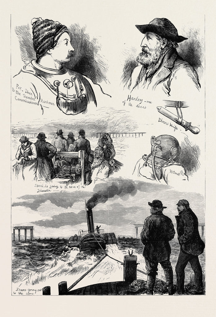 Detail of The Tay Bridge Disaster 1880 by Anonymous