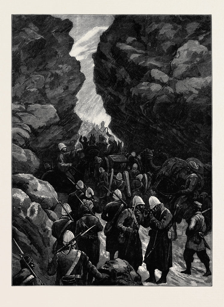 Detail of The Afghan War: A Block in the Jugdulluk Pass 1880 by Anonymous